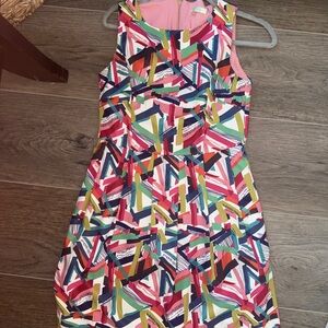 Vibrant Abstract Print Mini Dress